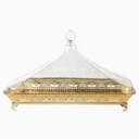 Vague Golden Rectangular Classic Steel Cake Server 50 cm