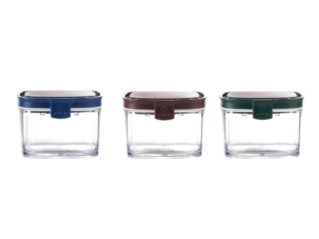 Vague Plastic Square Food Container 300 ml