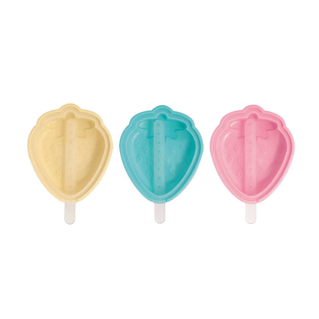 Vague Silicone Silicone Ice Cream Mould Set of 3 Plastics