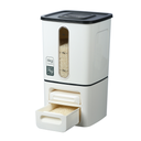 Vague Plastic Push-Serve Storage Bin 6 Liter