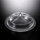 Vague Acrylic Dessert Serving Set Round Clear M