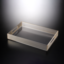 Vague Acrylic Serving Tray 38 cm x 25.5 cm x 5 cm Golden