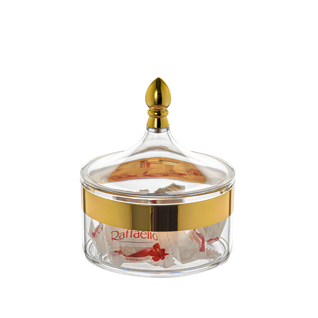 Acrylic 600 ml Canister 13 x 14.5 cm