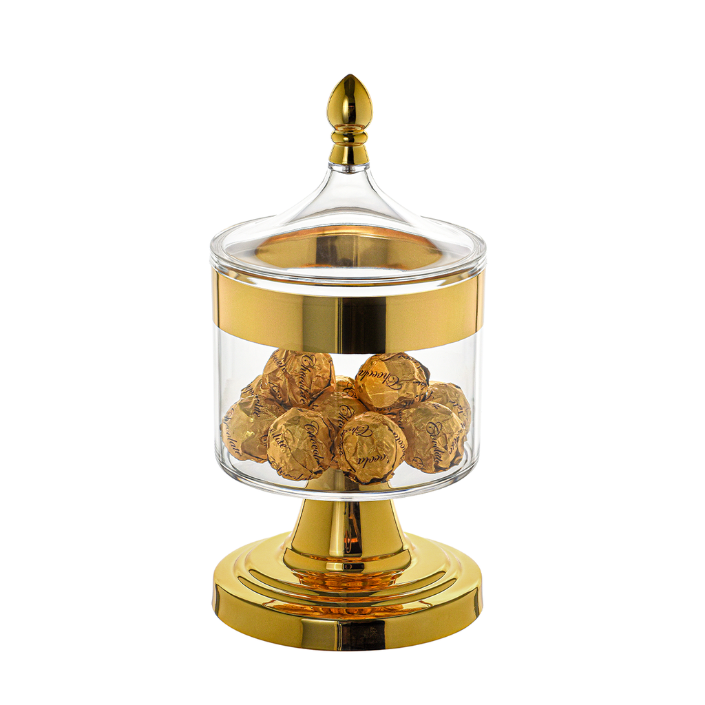 Acrylic 1000 ml Standing Storage Jar 13 x 26 cm