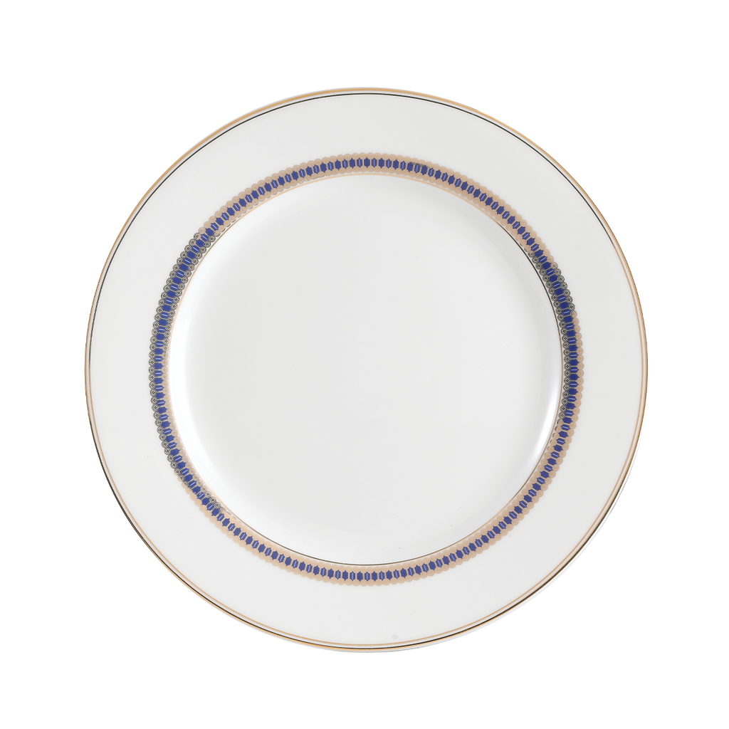 Decopor 10.5" Dinner Plate Midnight Gold Design