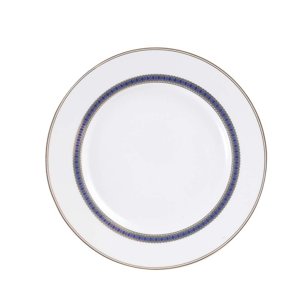 Decopor 8" Dessert Plate Midnight Gold Design