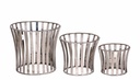 Vague Stainless Steel Round Riser Set of 3 pieces