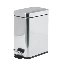 Vague 5 Liter Rectangular Pedal Bin Matt Finish / 29.2 x 14 x 31.1 cm