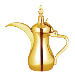 Vague Stainless Steel Dallah 32 oz Golden Finish