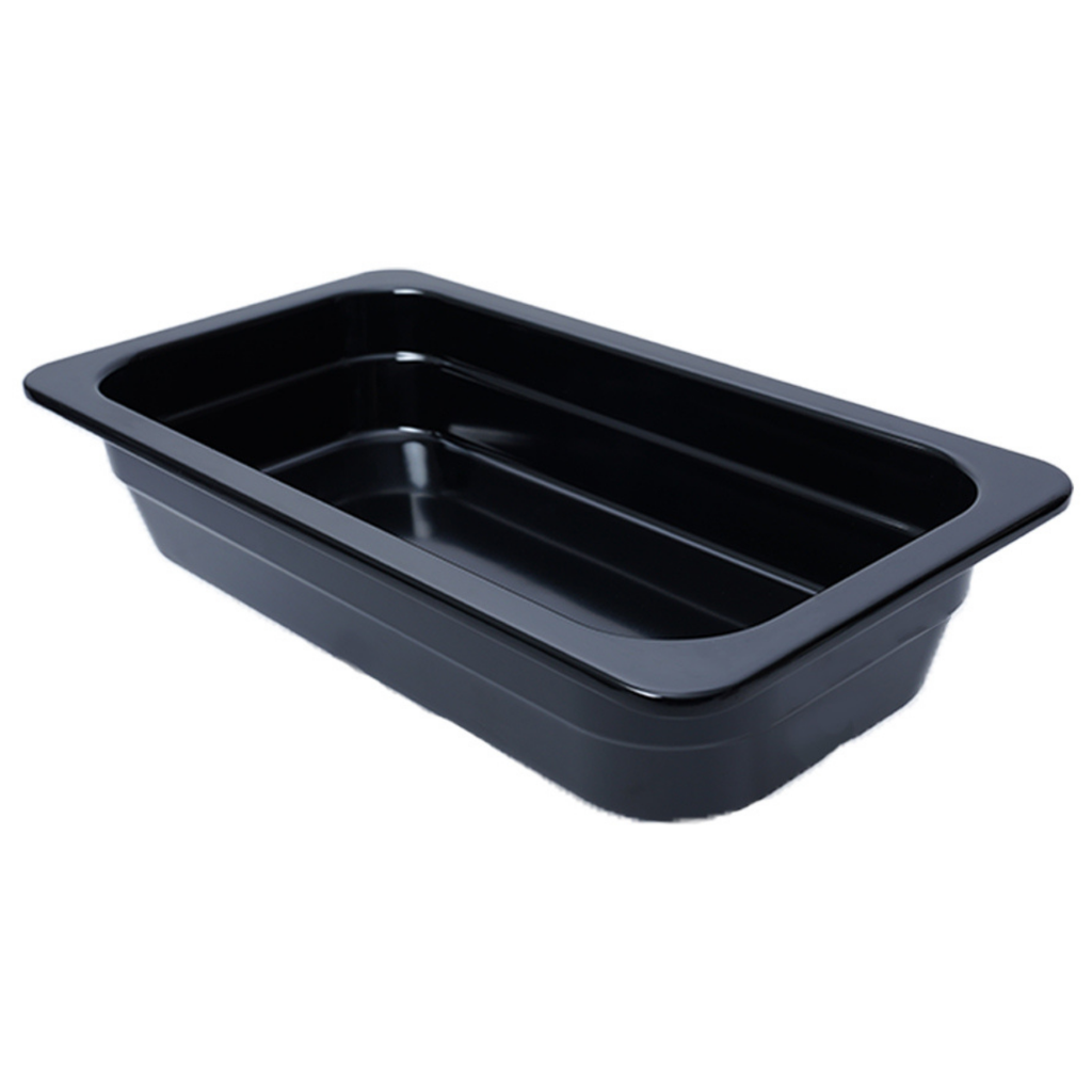 Vague Black Melamine GN Pan 1/3 65mm