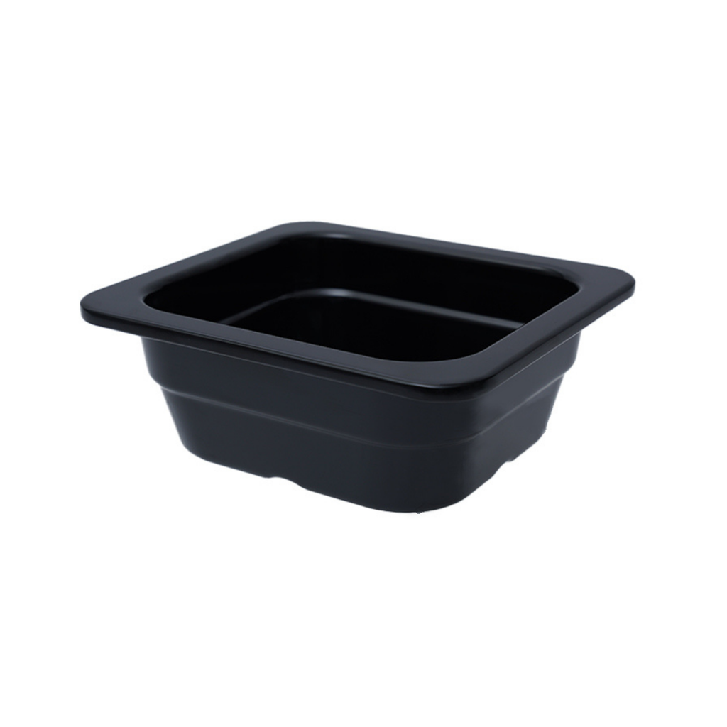 Vague Black Melamine GN Pan 1/6 65mm