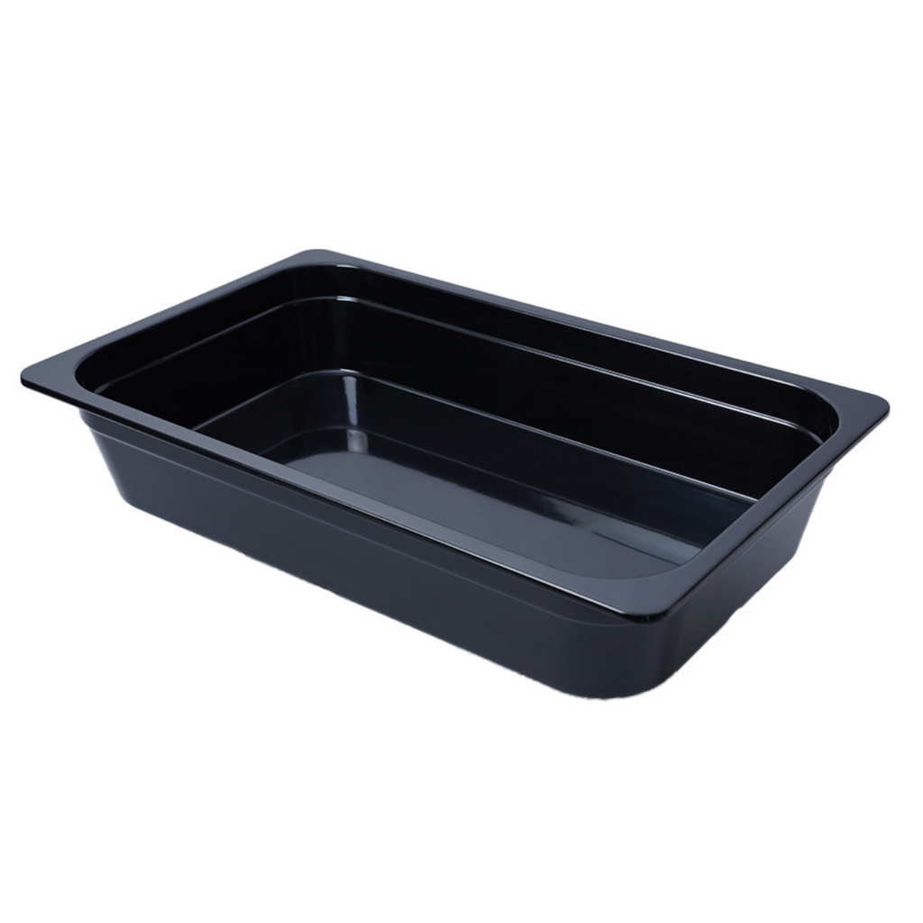 Vague Black Melamine GN Pan 1/1 100mm