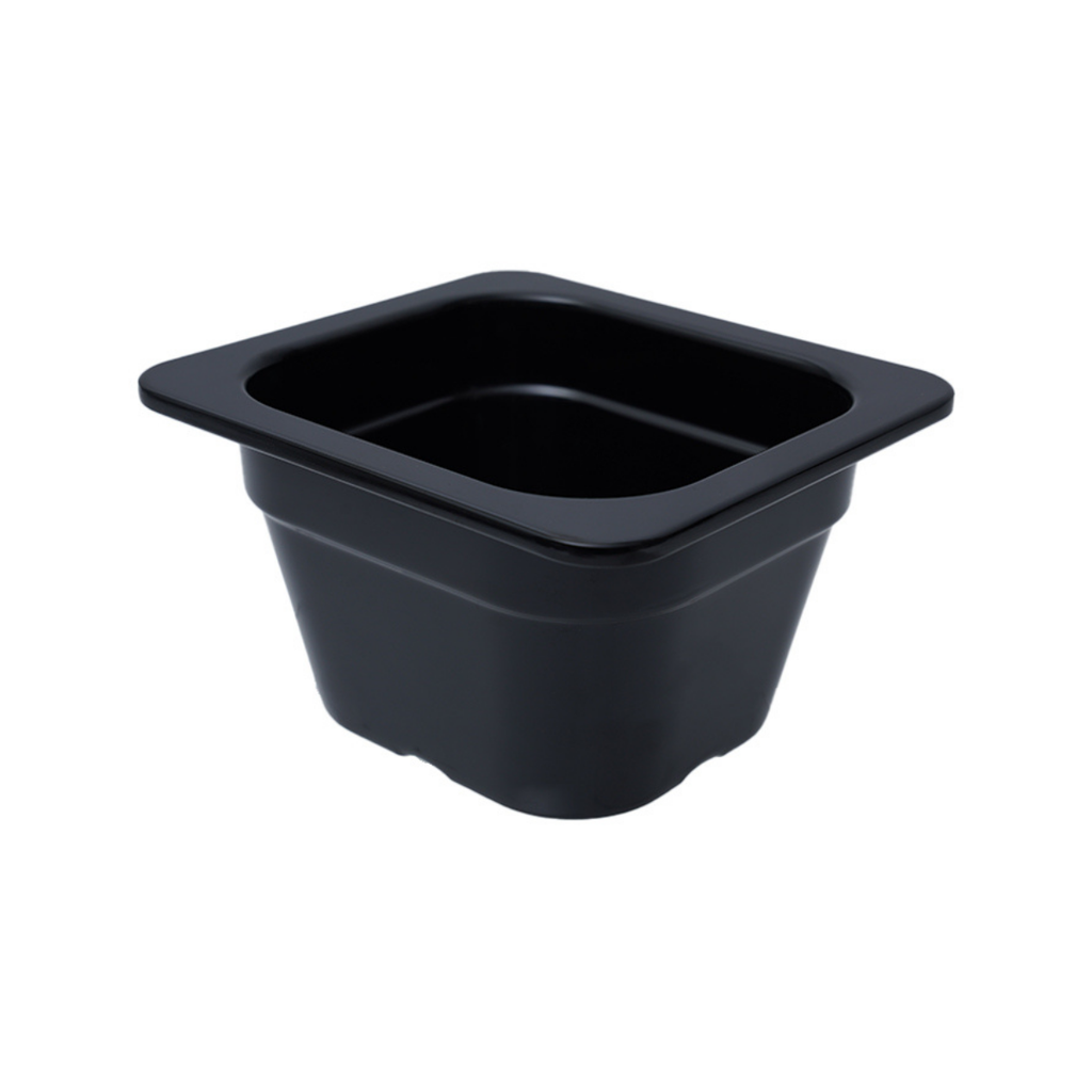 Vague Black Melamine GN Pan 1/6 100mm