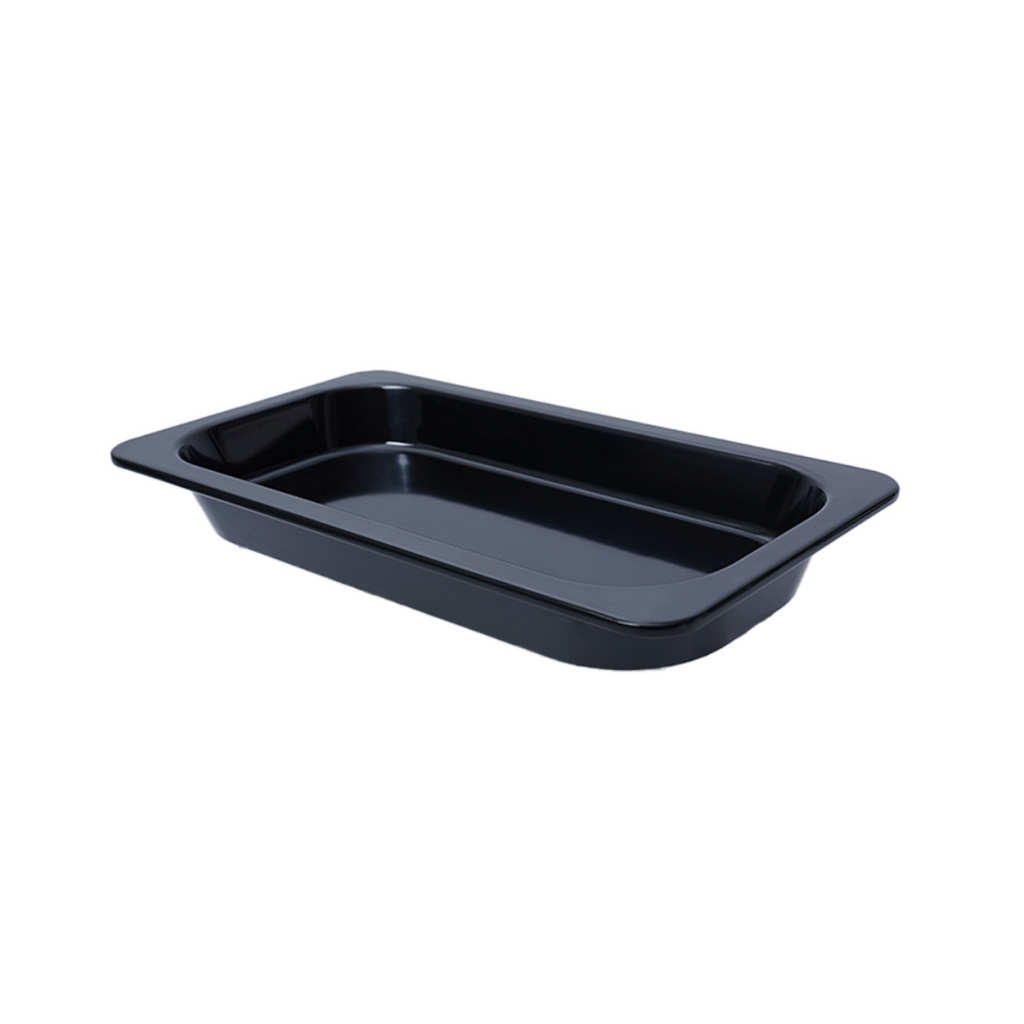 Vague Black Melamine GN Pan 1/3 40mm