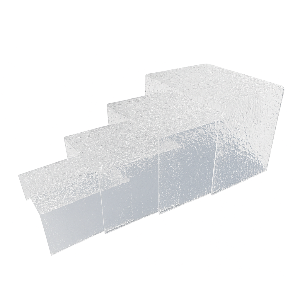 Vague 4 Levels Acrylic Food Riser Set (H10-H24 cm)