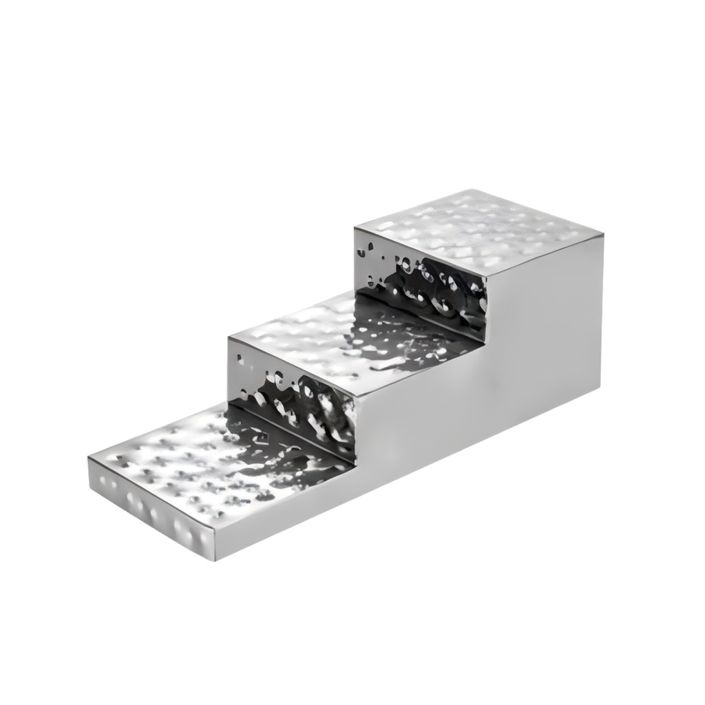 Vague Steel Hammered Elevation Display Stand 54 x 20 x H20 cm
