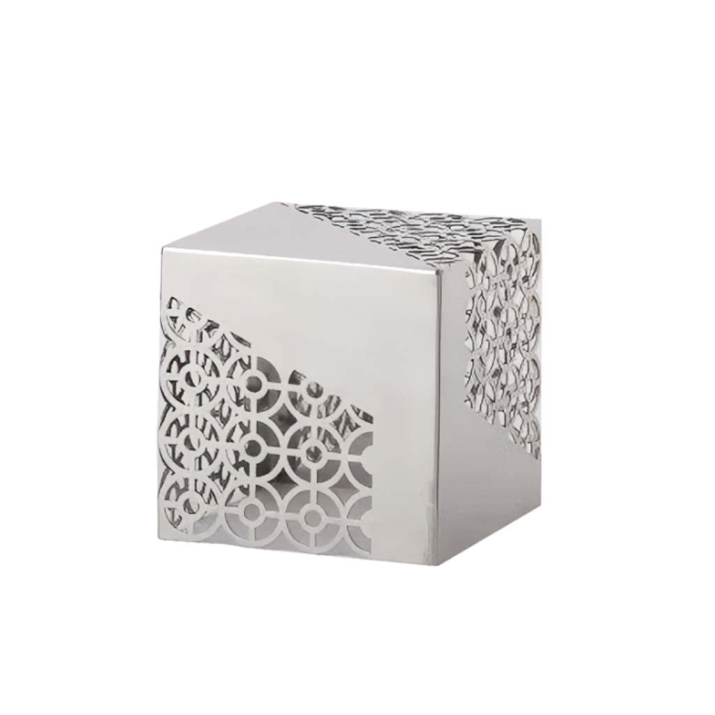 حامل عرض فولاذي مع لوح أكريليك أبيض 21 × 14 × ارتفاع 14 سم من ڤاج