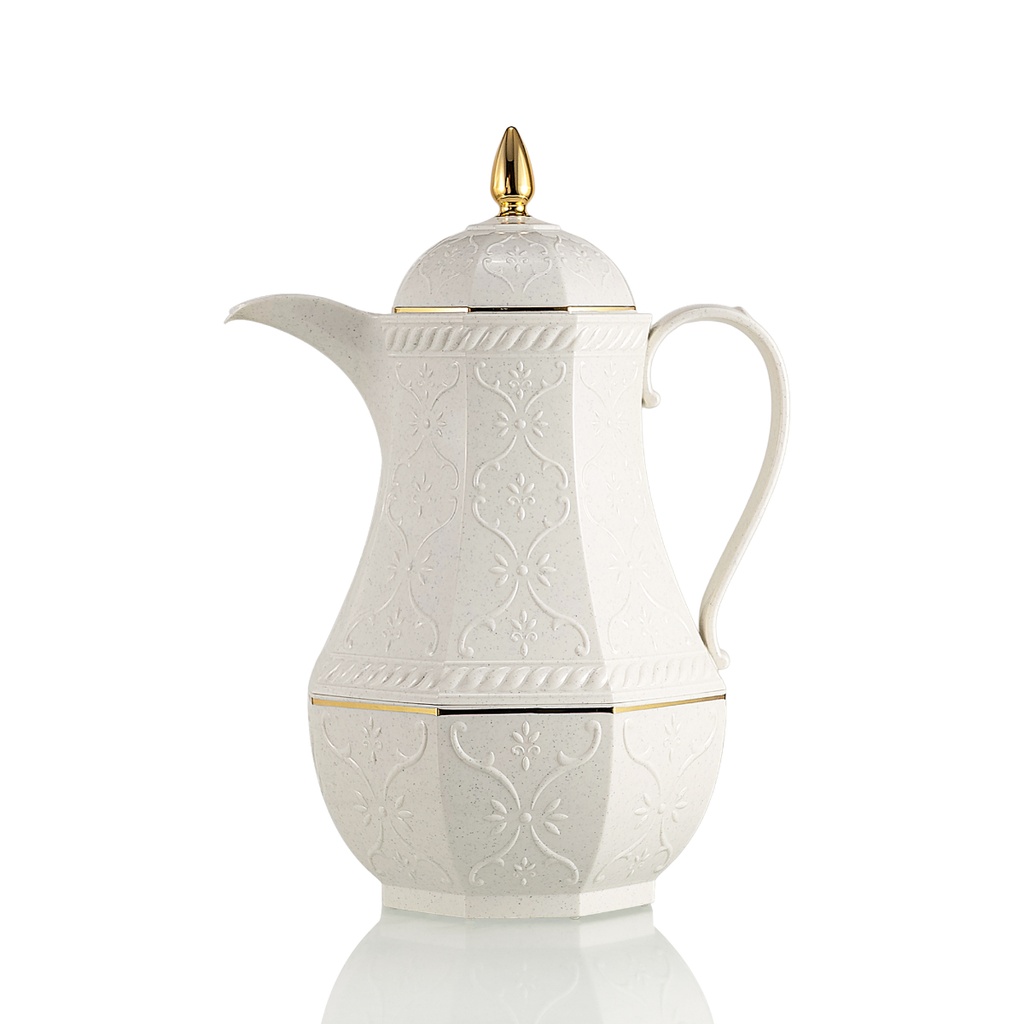 Rose Coffee Vacuum Flask 1 Liter Dotted White / RS-624-10-CF-A27