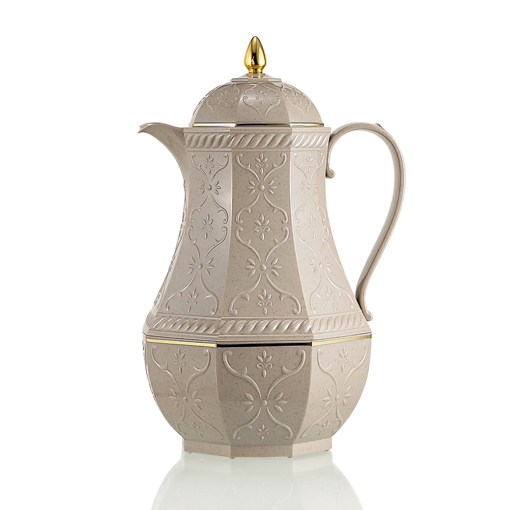 Rose Tea Vacuum Flask 1.3 Liter Liter Dotted Brown / RS-624-13-A32