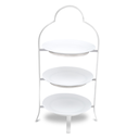Vague Stainless Steel Stand with 3 Plates 28 cm India