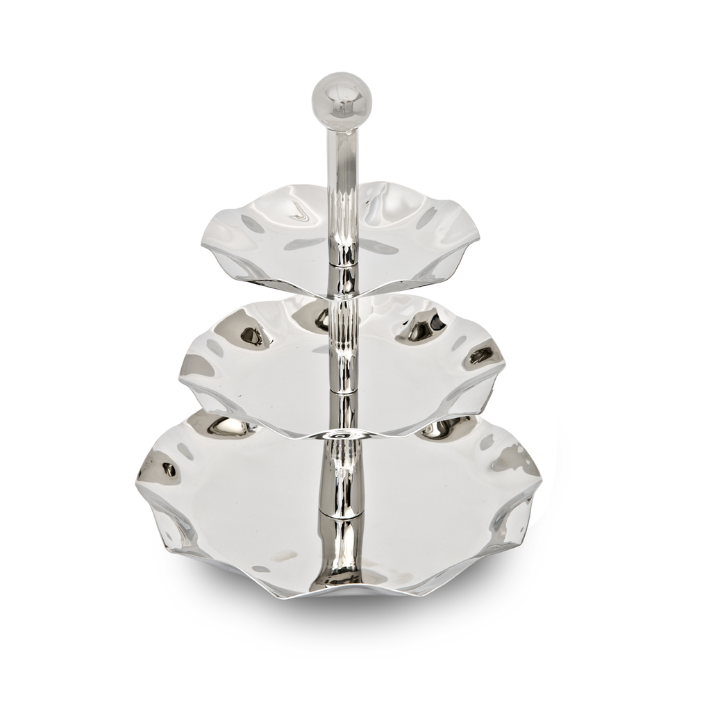 Vague Stainless Steel Cake Stand Curve India