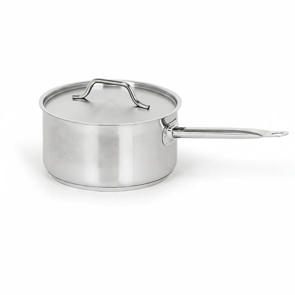 Caternox Stainless Steel Saucepan with Lid D16 x 9.5 cm (1.91L / 2.02Qt.)