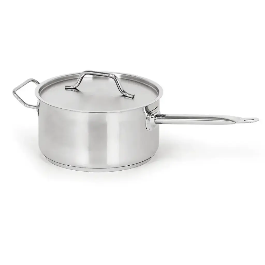 Caternox Stainless Steel Saucepan with Lid D22 x 15.5 cm (5.89L / 6.23Qt.)