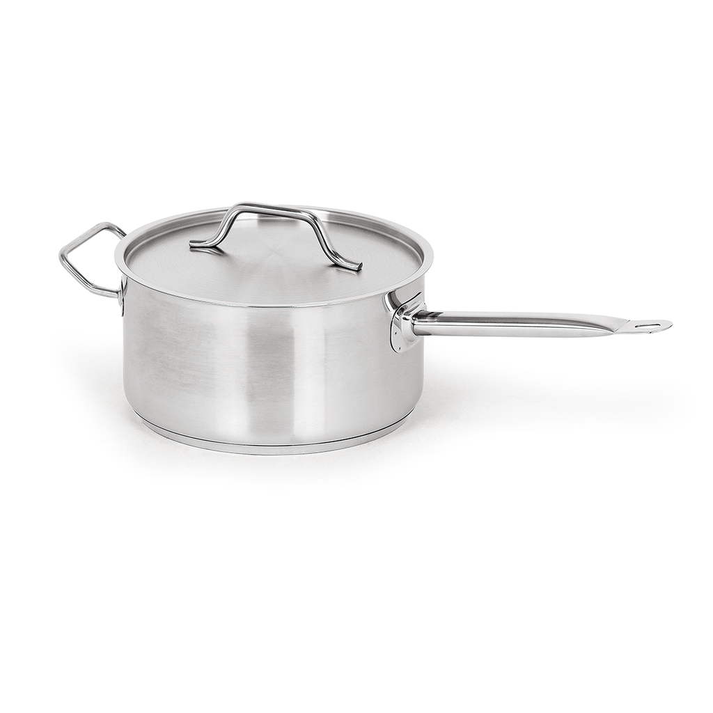 Caternox Stainless Steel Saucepan with Lid D22 x 15.5 cm (5.89L / 6.23Qt.)