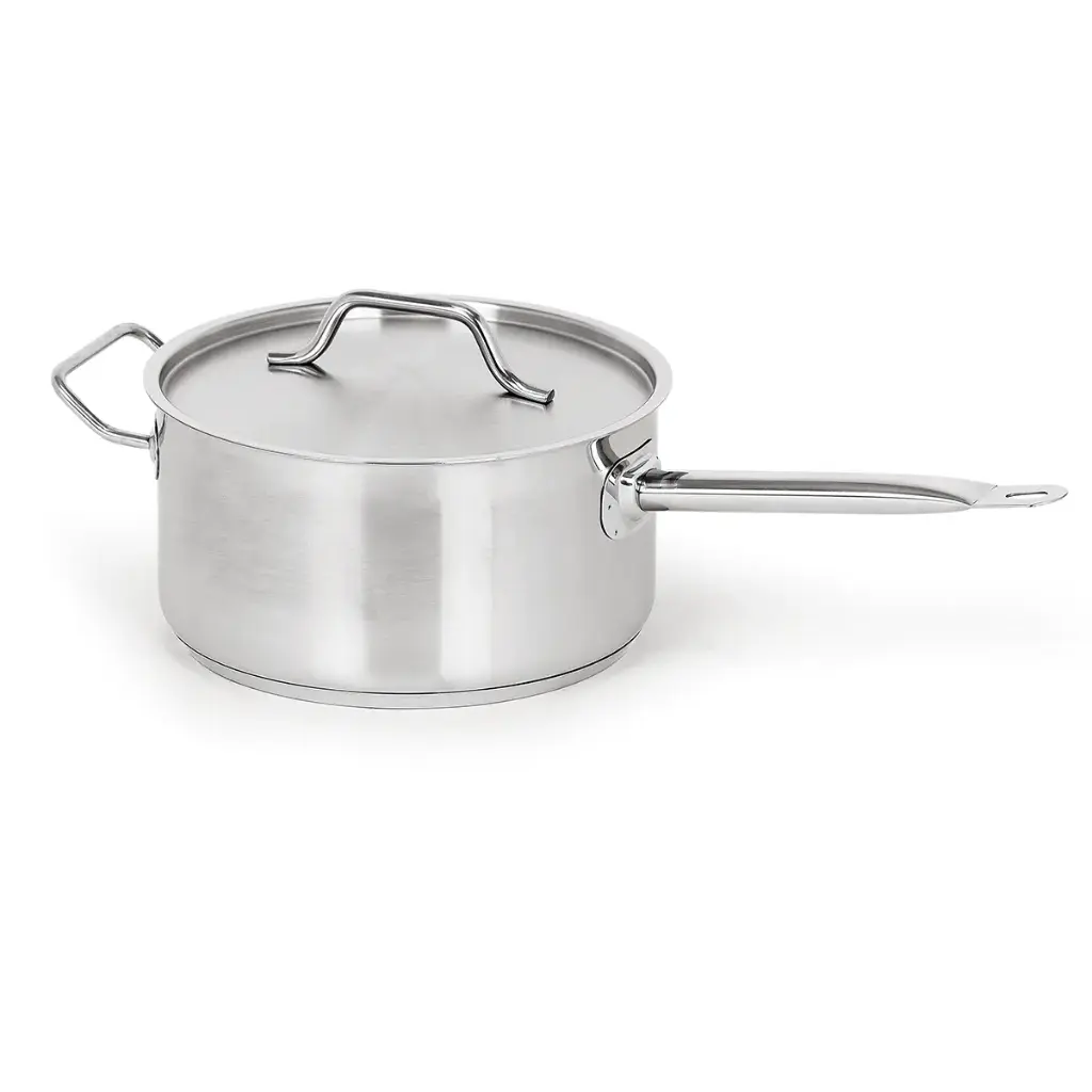 Caternox Stainless Steel Saucepan with Lid D24 x 11 cm (4.98L / 5.26Qt.)
