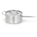 Caternox Stainless Steel Saucepan with Lid D24 x 11 cm (4.98L / 5.26Qt.)