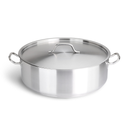Caternox Stainless Steel Low Casserole with Lid D50 x 9 cm (17.67L / 18.67Qt.)
