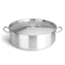 Caternox Stainless Steel Low Casserole with Lid D50 x 20 cm (39.27L / 41.5Qt.)
