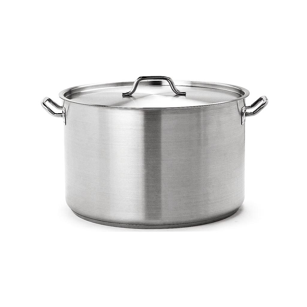 Caternox Stainless Steel High Casserole with Lid D32 x 16 cm (12.87L / 13.6Qt.)
