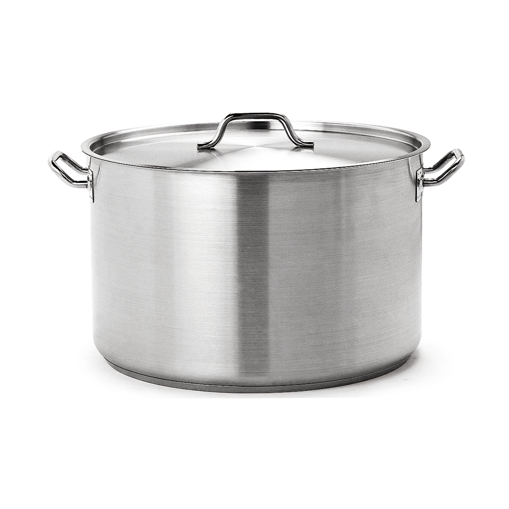 Caternox Stainless Steel High Casserole with Lid D45 x 28 cm (44.53L / 47.06Qt.)