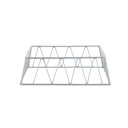 Vague Short Silver 1/2 GN Rectangular Display Stand Riser