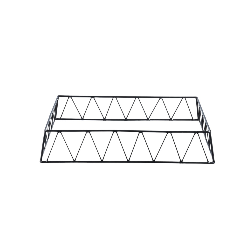ستاند تقديم  مستطيل لون اسود GN 1/1 قصير 55.6سم*35.2سم*10.8سم من ڤاج