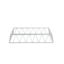 ستاند عرض بوفيه ستيل مستطيل قصير فضي GN 1/1 من ڤاج