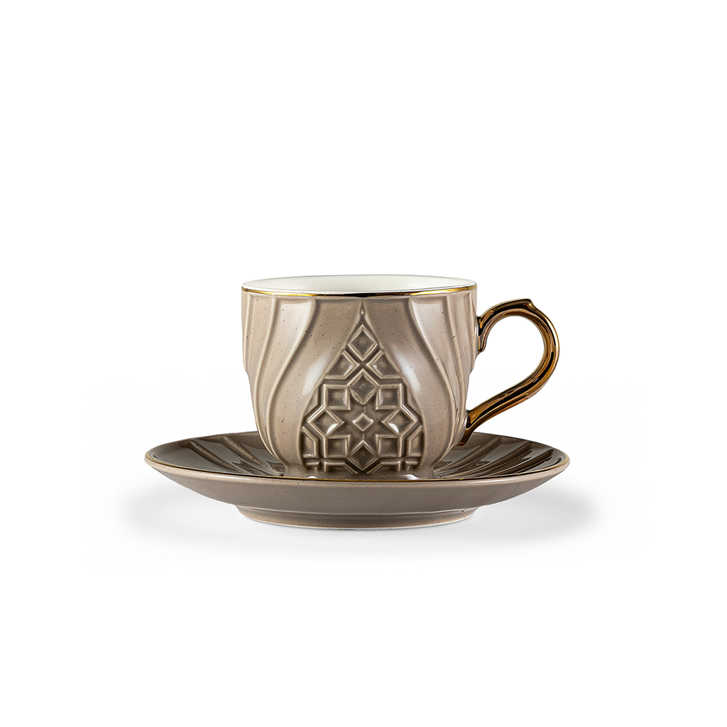 288-COF-A32 / Rose 12 Pcs Coffee Cups And Saucers (6+6)