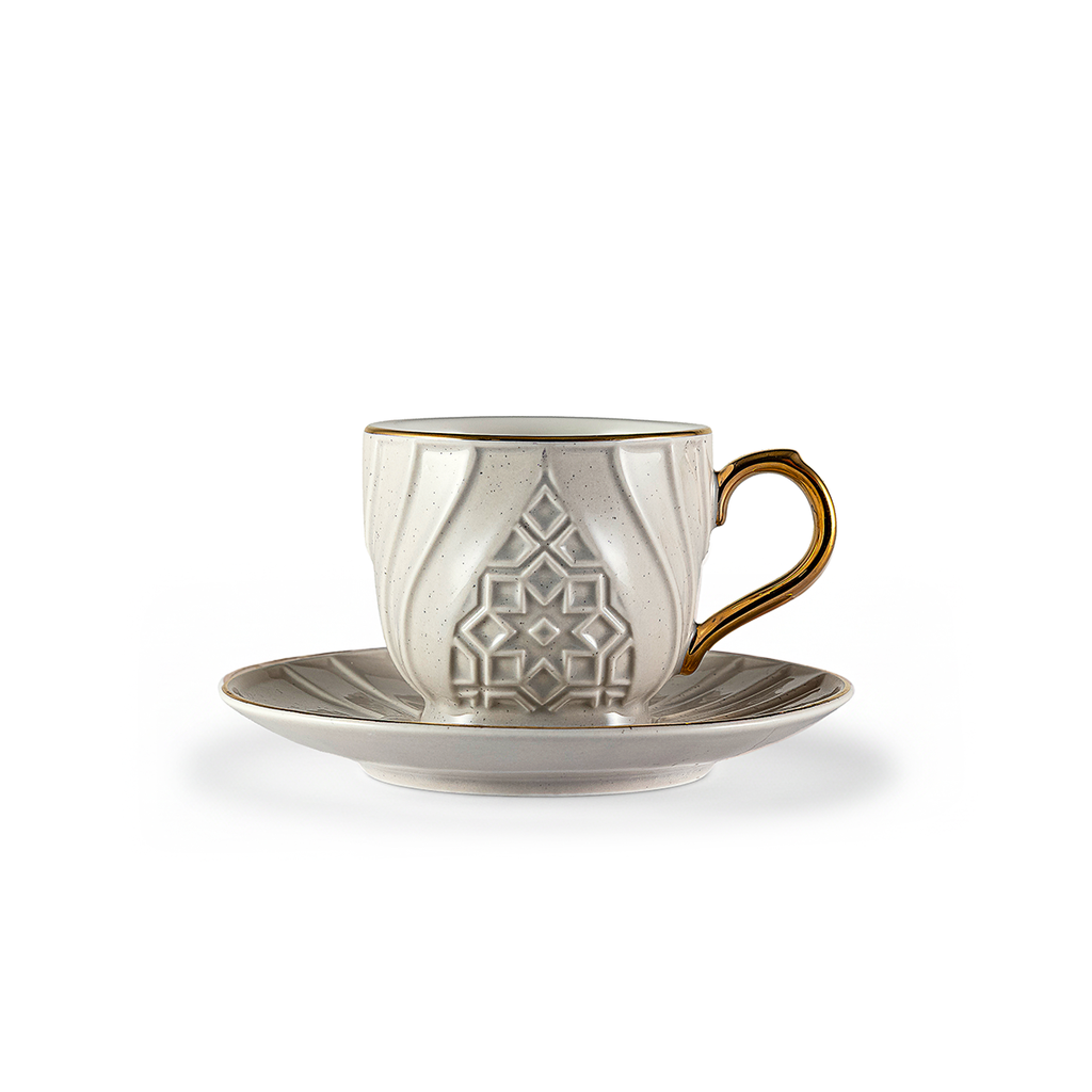 288-COF-A35 / Rose 12 Pcs Coffee Cups And Saucers (6+6)