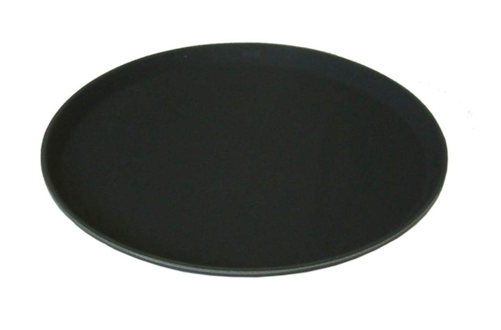 Vague Non Slip Plastic Slip Tray Oval Black 56 cm x 68 cm