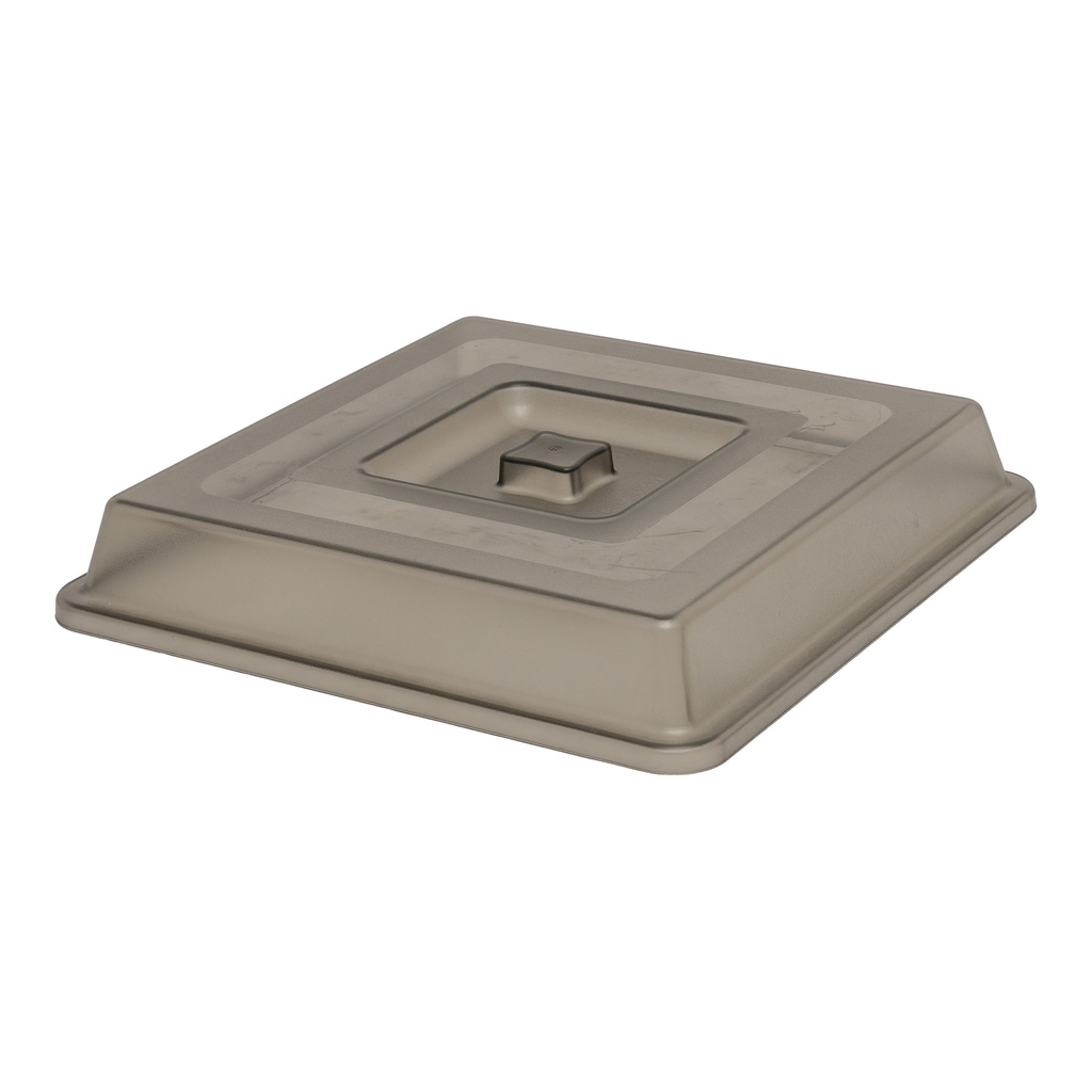 Vague Plastic Square Cover 23 cm Smoke Color
