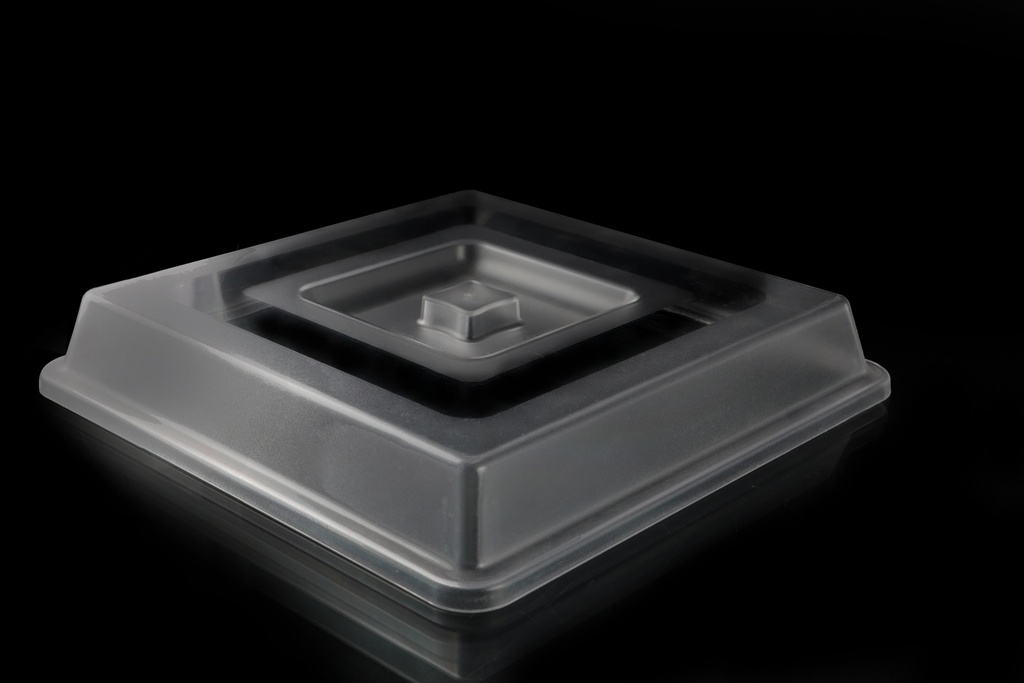 Vague Plastic Square Cover 23 cm Clear Color
