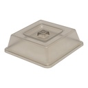Vague Plastic Square Cover Smoke Color 18.7 cm