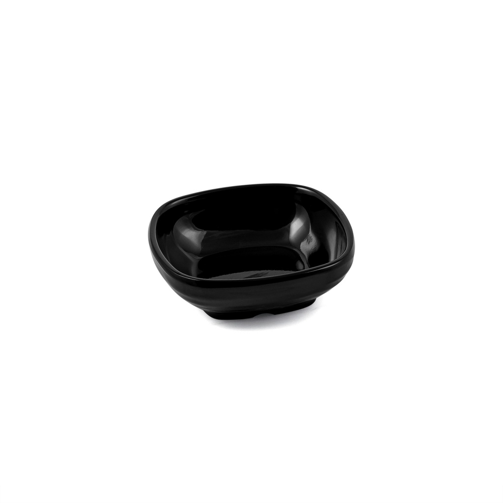 زبدية مربعة ميلامين 8*8*2.5 سم  - أسود