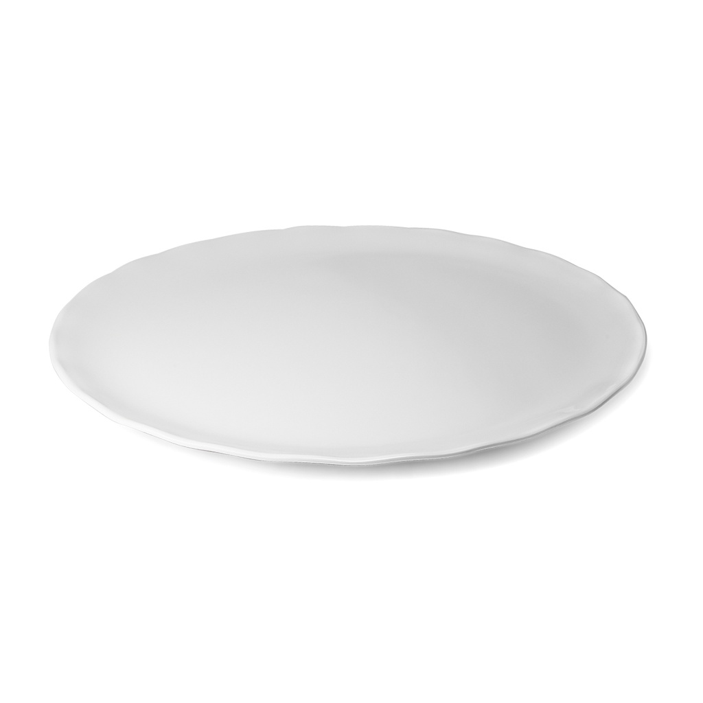 Vague Melamine Round Wavy Edge Serving Platter 18"