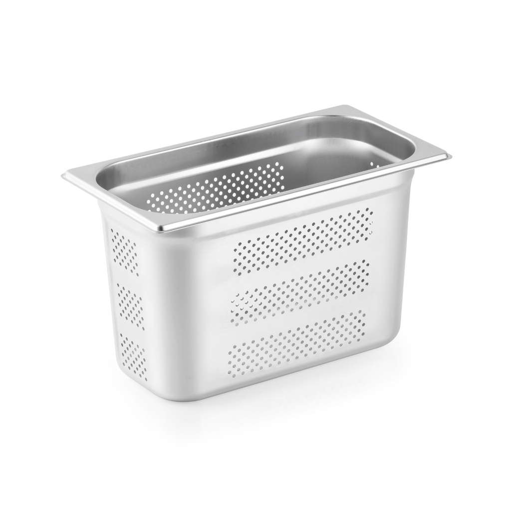 Vague Stainless Steel Perforated Gastronorm Pan GN-Perforated 1/3 -200 mm