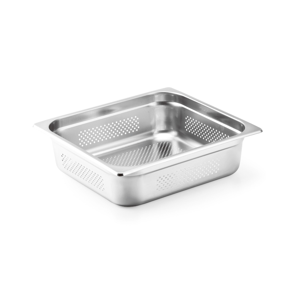 Vague Stainless Steel Perforated Gastronorm Pan GN-Perforated 2/3 -100 mm