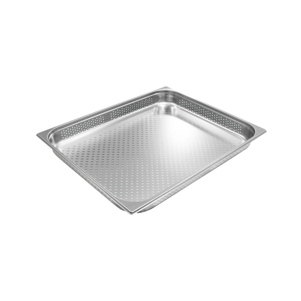 Vague Stainless Steel Perforated Gastronorm Pan GN-Perforated 2/1 -65 mm