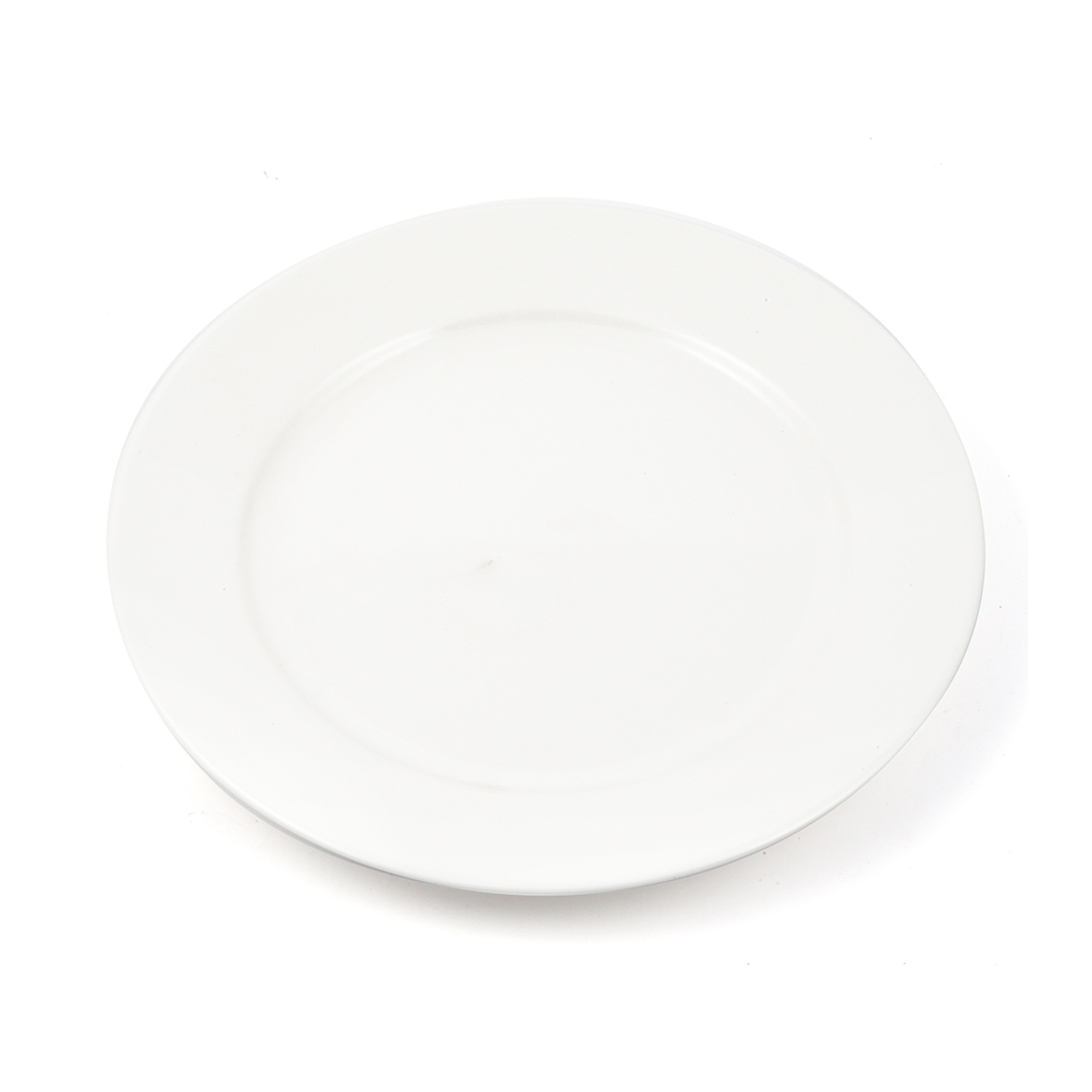 B2B Ivory Porcelain Flat Plate 20 cm / 8"