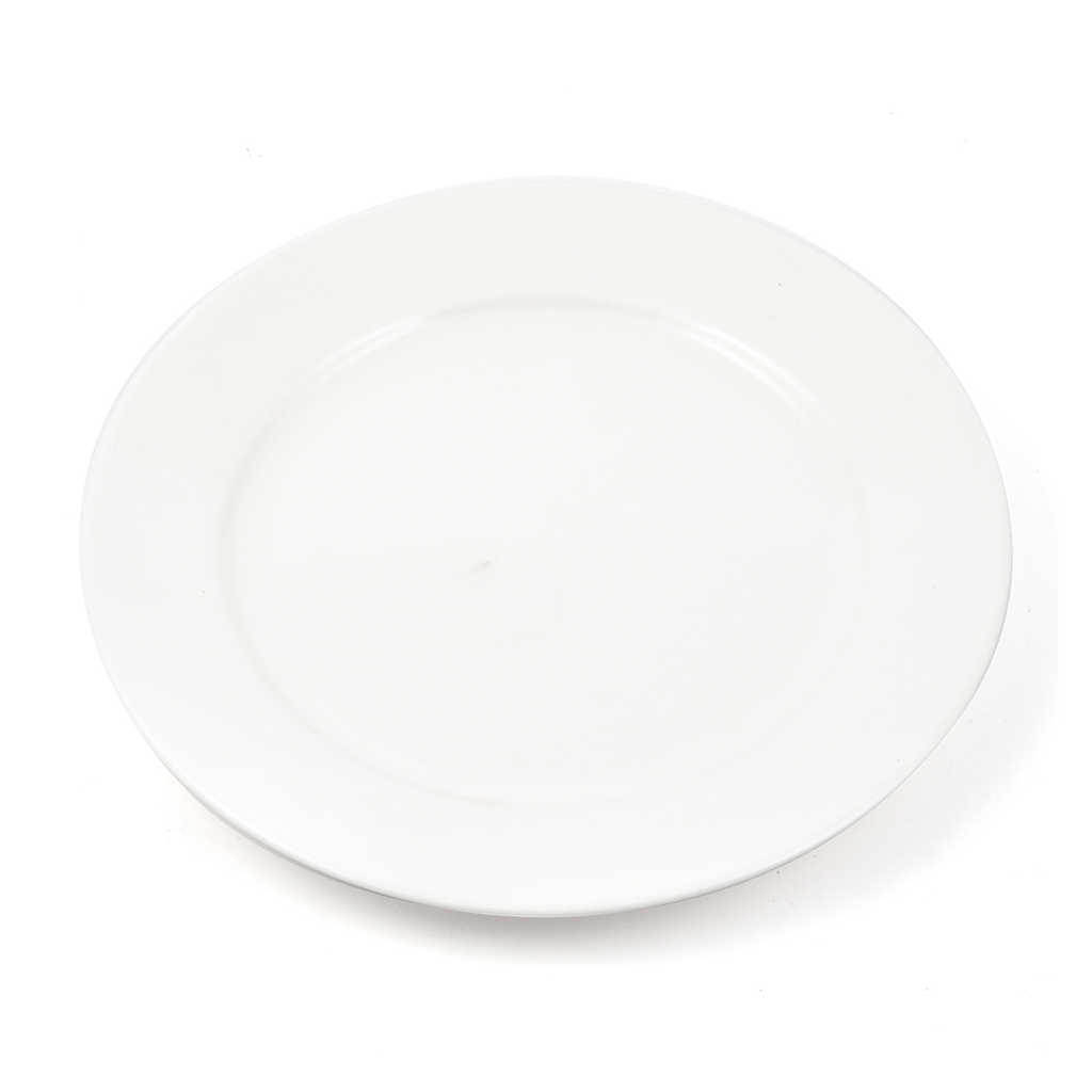B2B Ivory Porcelain Flat Plate 25 cm / 10"